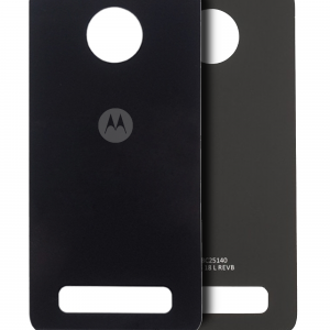 Back cover Glass For Motorola Moto Z Play (XT1635-01 / 2016) (Genuine OEM) (Black)