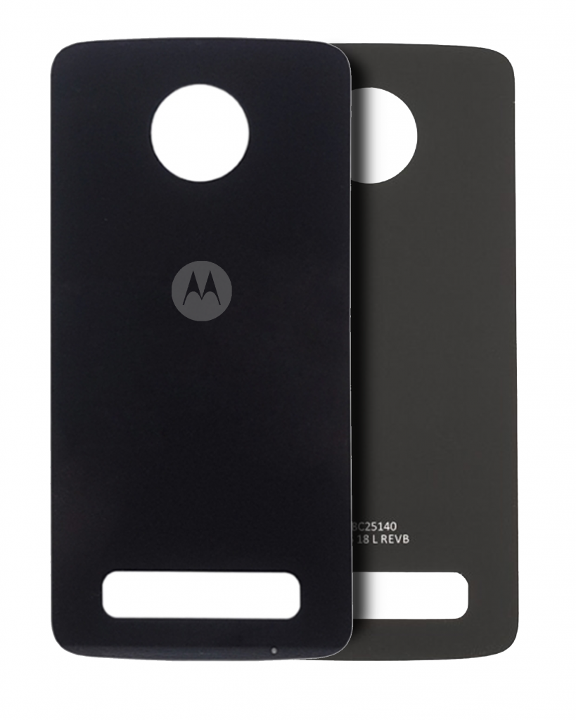 Back cover Glass For Motorola Moto Z Play (XT1635-01 / 2016) (Genuine OEM) (Black)