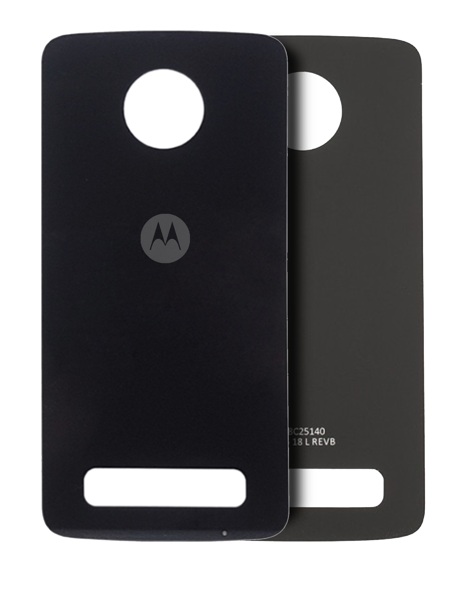 Back cover Glass For Motorola Moto Z Play (XT1635-01 / 2016) (Genuine OEM) (Black)