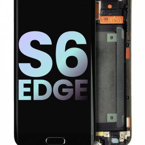 LCD Assembly With Frame For Samsung Galaxy S6 Edge (Service Pack) (Verizon / Sprint) (Black)
