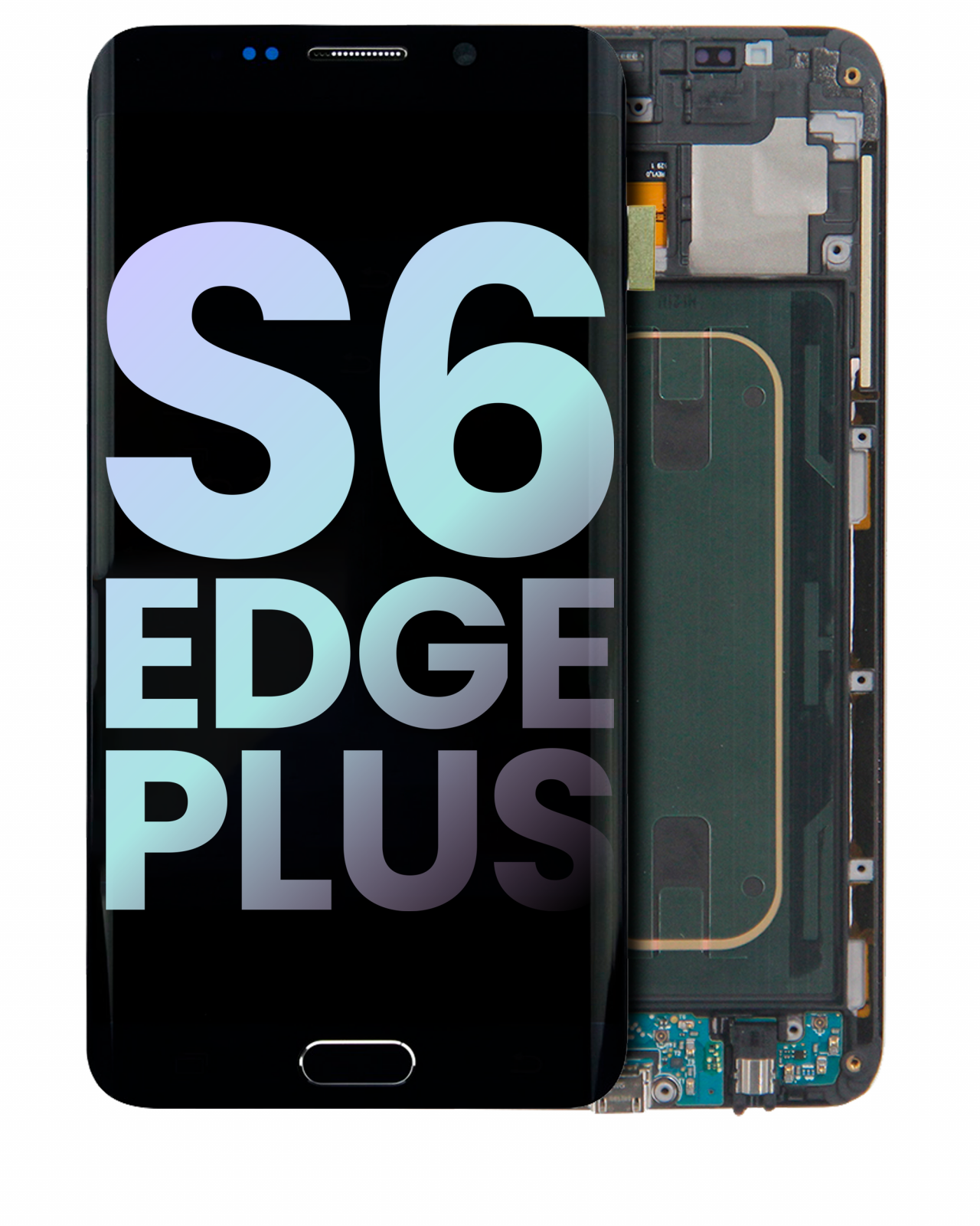 LCD Assembly With Frame For Samsung Galaxy S6 Edge Plus (Service Pack) (Verizon) (Black Sapphire)