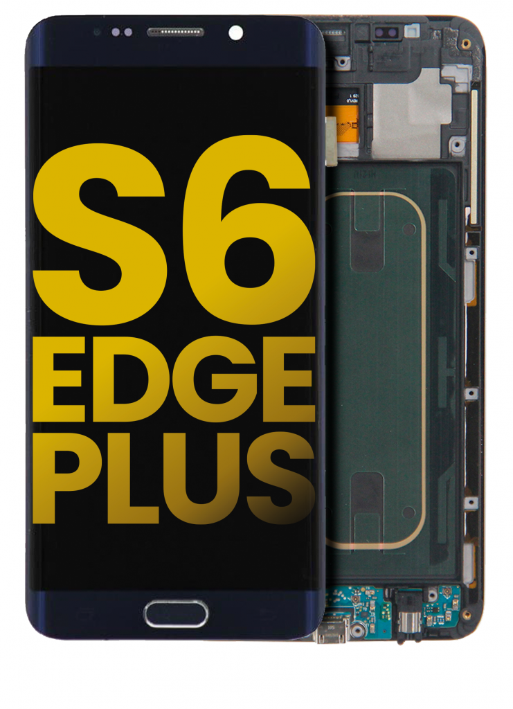 OLED Assembly With Frame For Samsung Galaxy S6 Edge Plus (AT&T / T-Mobile / International) (Refurbished) (Black Sapphire)
