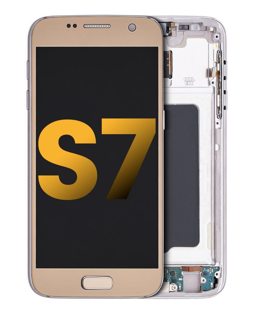 OLED Assembly With Frame For Samsung Galaxy S7 (Refurbished) (All US Models) (Gold Platinum)