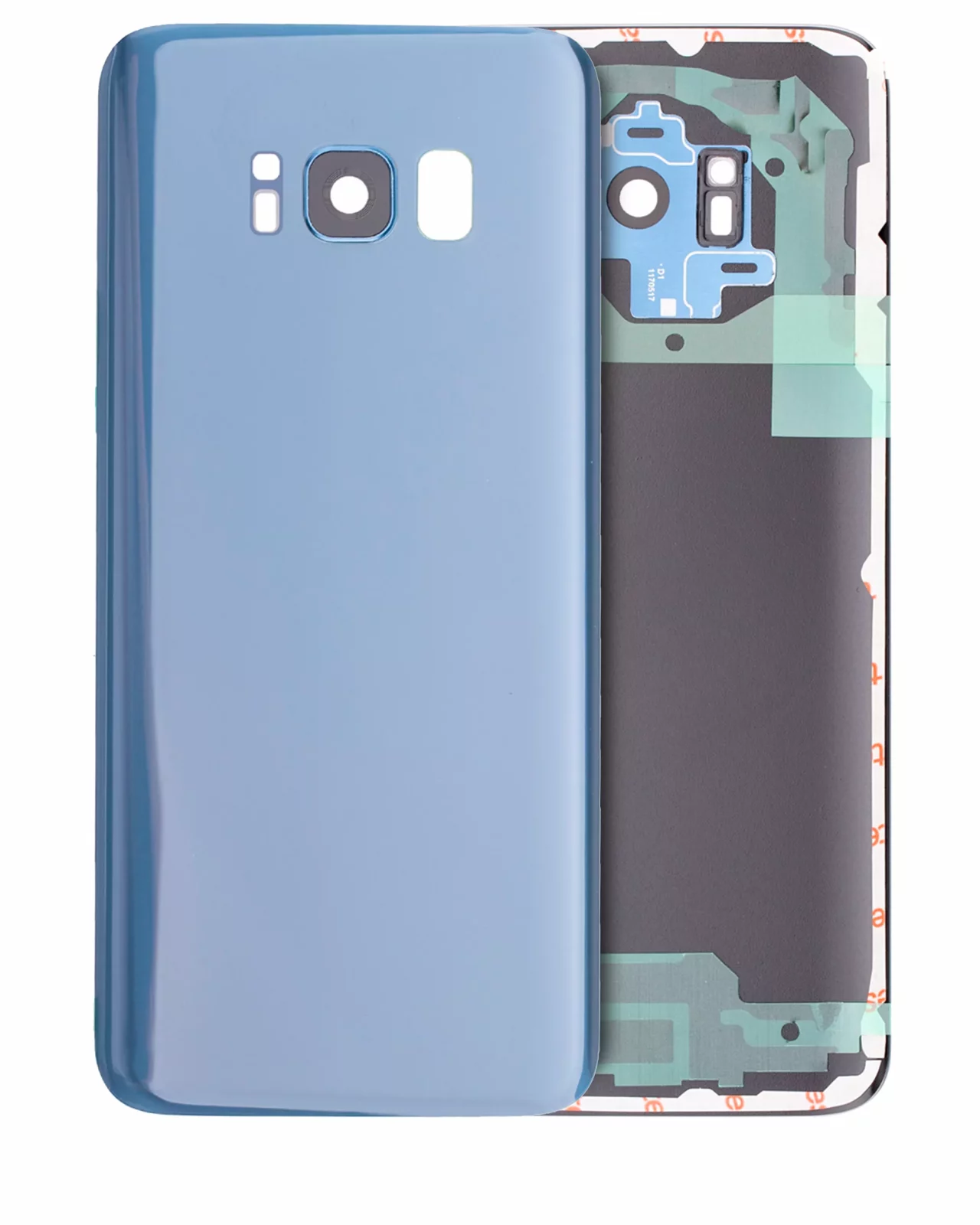 Back Cover Glass With Camera Lens For Samsung Galaxy S8 (Service Pack) (Coral Blue)