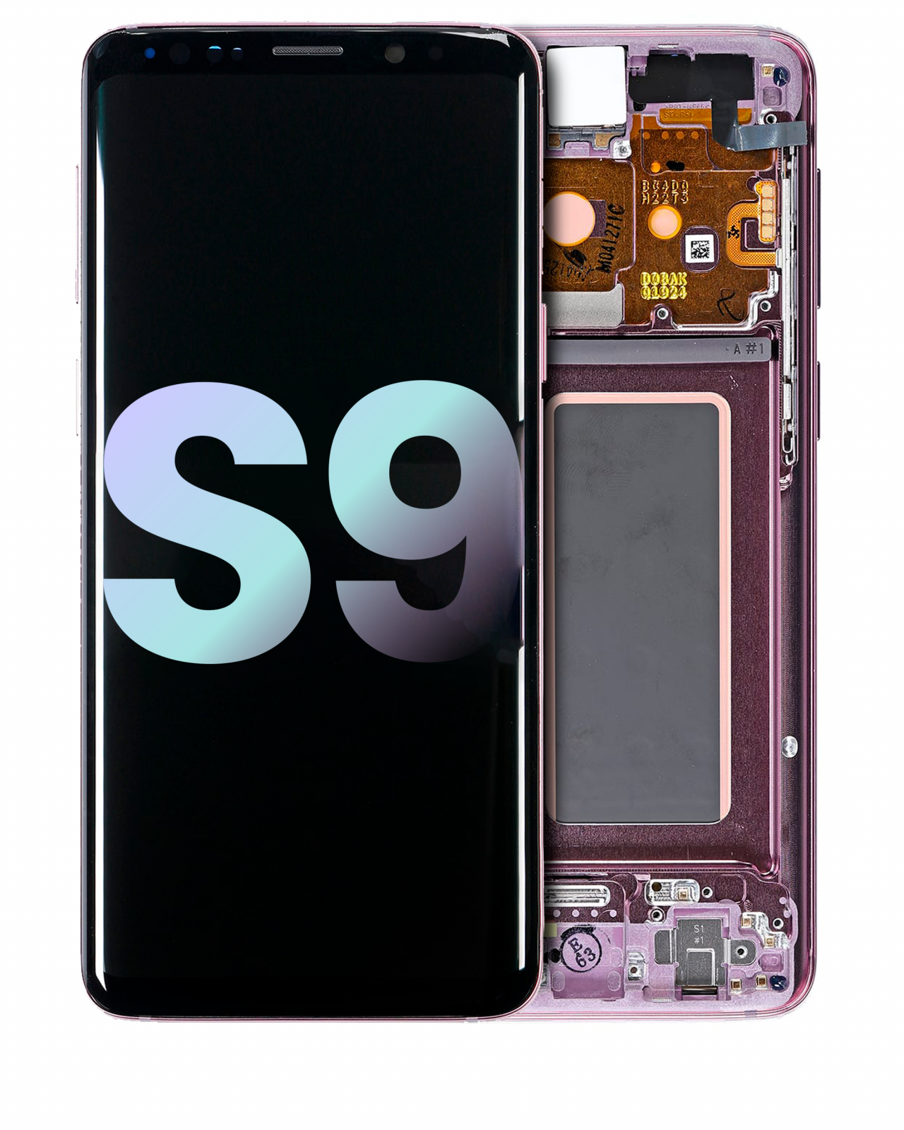 OLED Assembly With Frame For Samsung Galaxy S9 (Service Pack) (Lilac Purple)