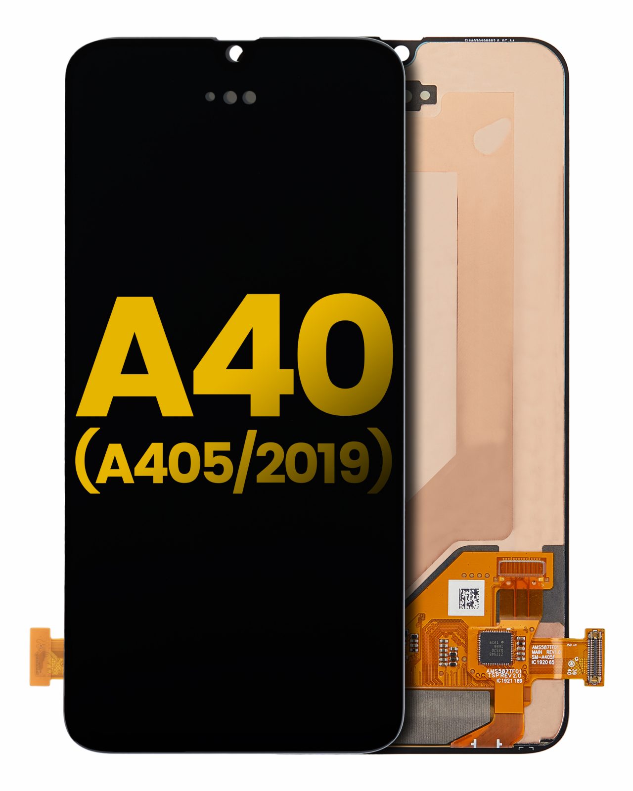 OLED Assembly Without Frame For Samsung Galaxy A40 (A405 / 2019) (Refurbished) (All Colors)