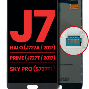 LCD Assembly Without Frame Only For Samsung Galaxy J7 Halo (J727A / 2017) / J7 Sky Pro (S737TL) (Aftermarket Plus) (Silver / Gray)