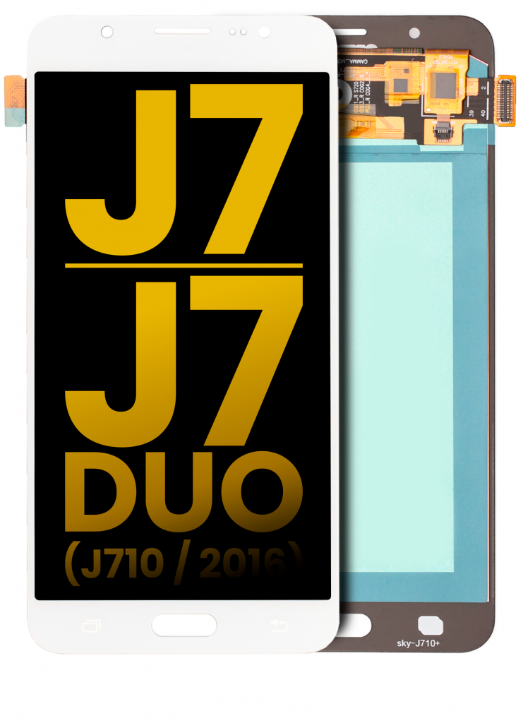 OLED Assembly Without Frame For Samsung Galaxy J7 / J7 Duo (J710 / 2016) (Refurbished) (White)