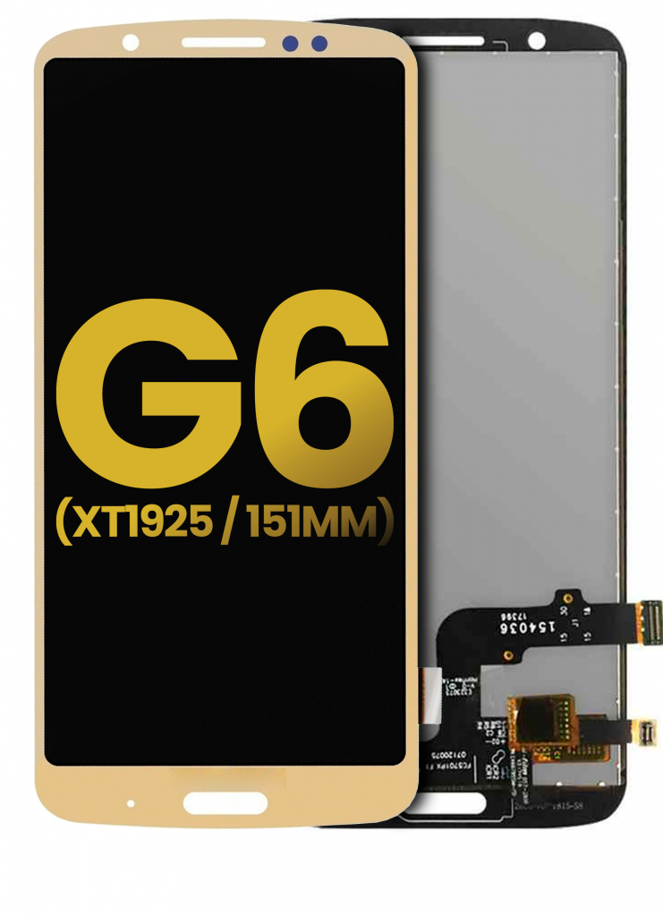 LCD Assembly Without Frame For Motorola Moto G6 5.7" (XT1925 / 2018) (151MM) (Refurbished) (Gold)