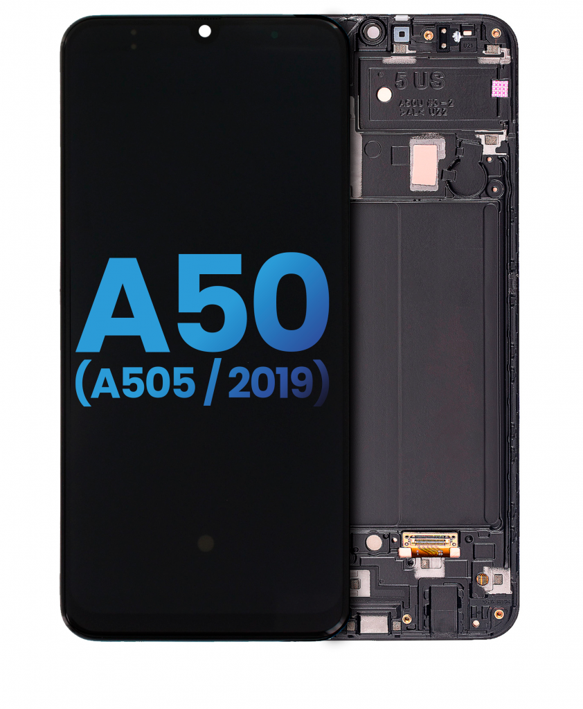 LCD Assembly With Frame (Without Finger Print Sensor) For Samsung Galaxy A50 (A505 / 2019) (US Version) (Aftermarket: Incell) (All Colors)