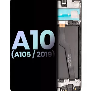 LCD Assembly With Frame For Samsung Galaxy A10 (A105 / 2019) (International Dual Sim Version) (Service Pack) (Black)