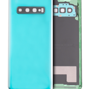 Back cover Glass With Camera Lens For Samsung Galaxy S10 (No Logo) (Aftermarket Plus) (Prism Green)