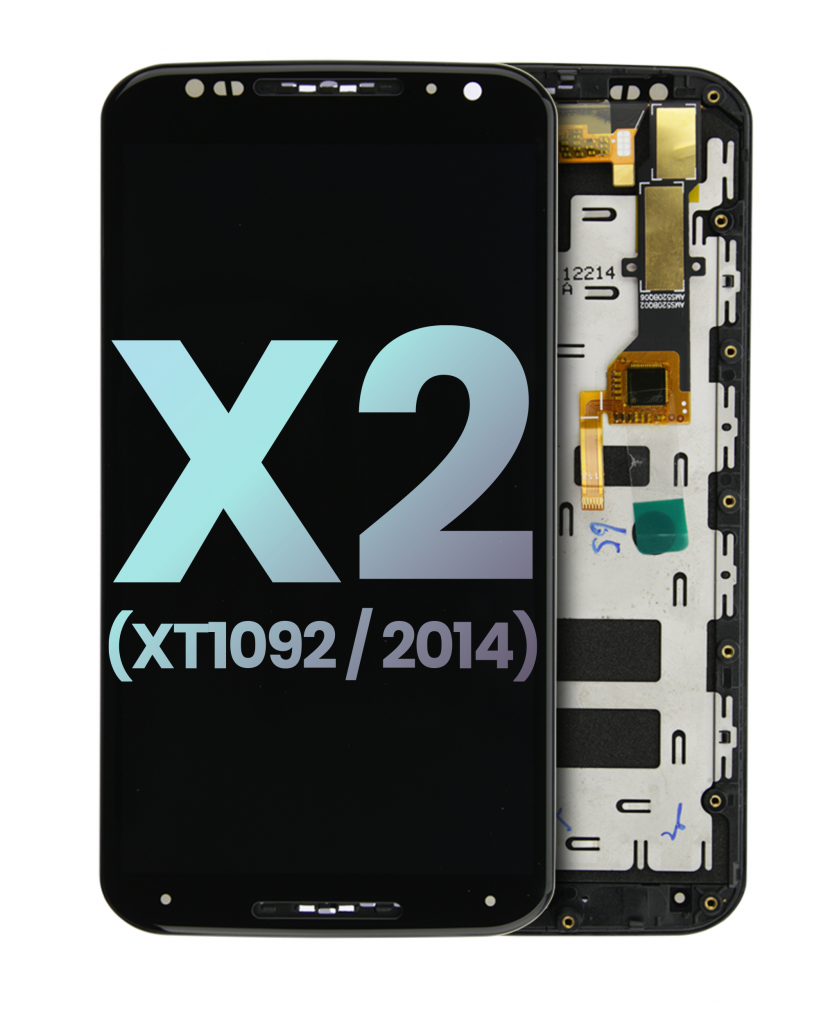 LCD Assembly With Frame For Motorola Moto X2 (XT1092 / 2014) (Genuine OEM) (Black)