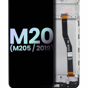 OLED Assembly With Frame For Samsung Galaxy M20 (M205 / 2019) (Service Pack) (All Colors)
