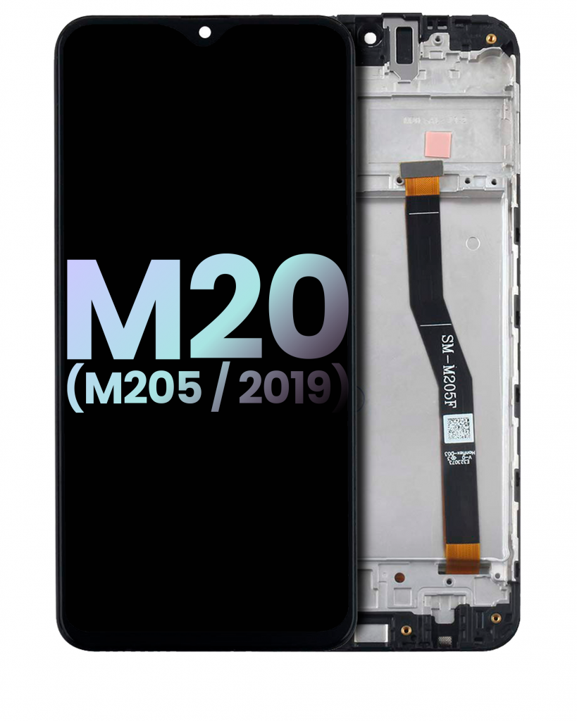 OLED Assembly With Frame For Samsung Galaxy M20 (M205 / 2019) (Service Pack) (All Colors)