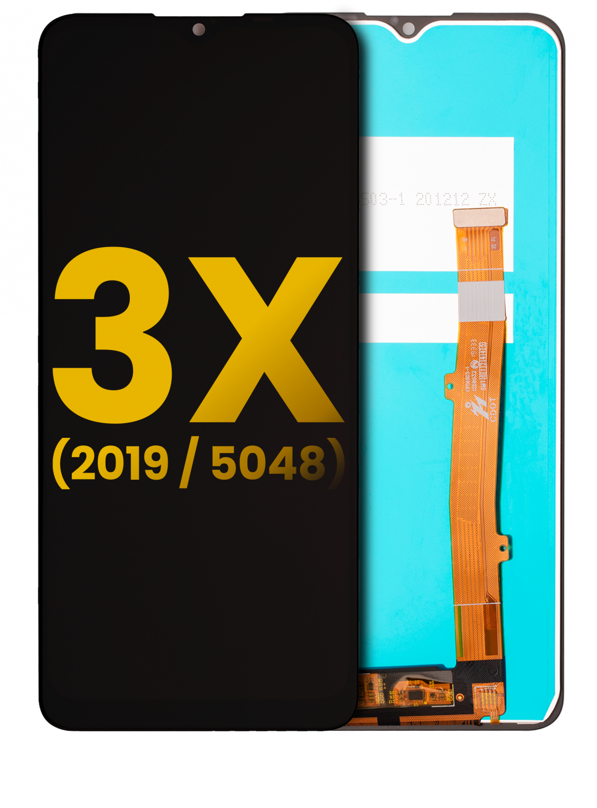 LCD Assembly Without Frame For Alcatel 3X (5048 / 2019) (Refurbished) (All Colors)