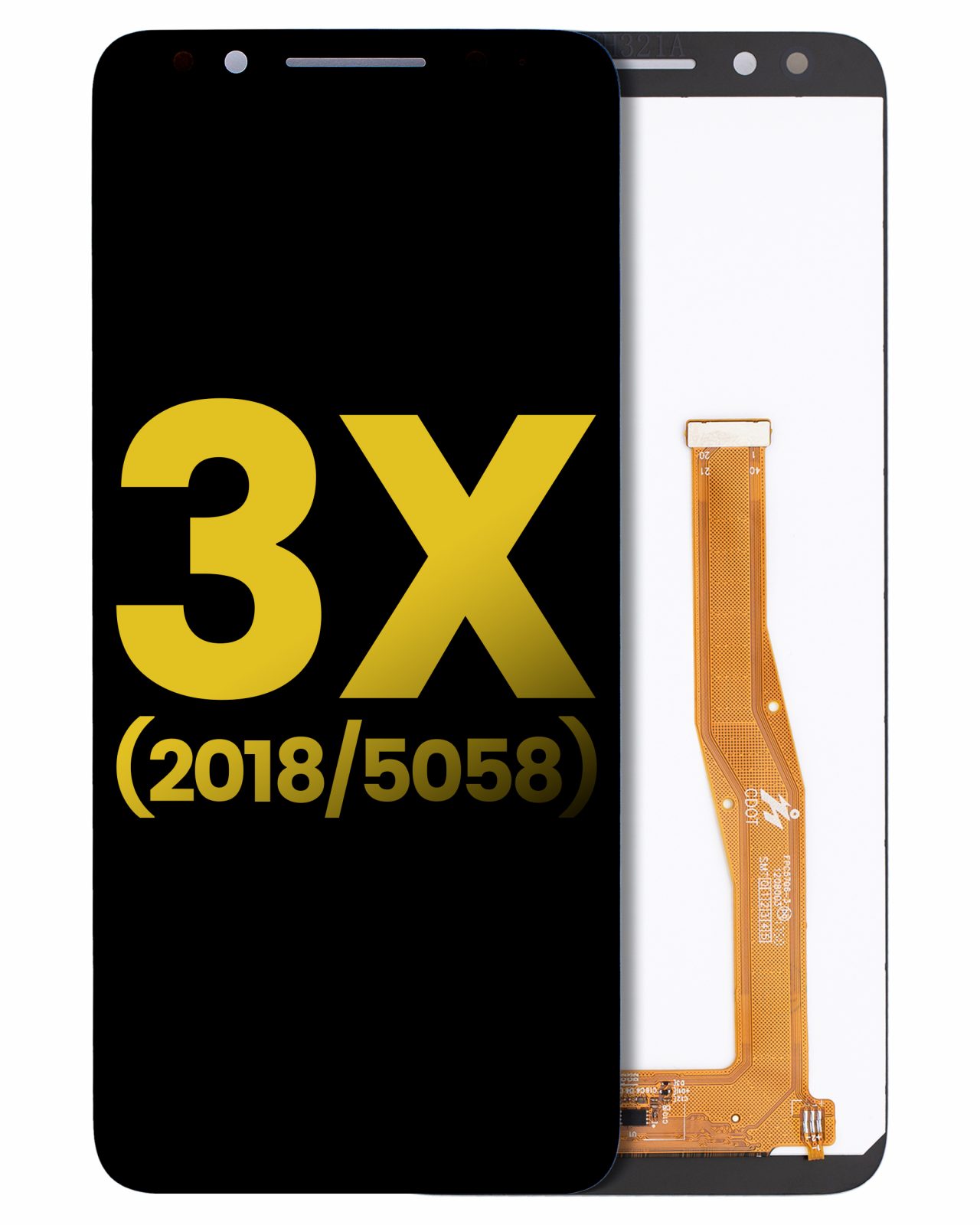 LCD Assembly Without Frame For Alcatel 3x (5058 / 2018) (Refurbished) (All Colors)