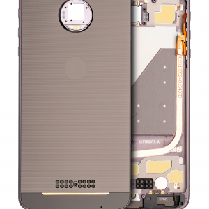 Back Housing For Motorola Moto Z Droid (XT1650-01 / 2016) (Genuine OEM) (Black / Gray)