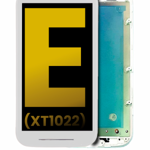 LCD Assembly With Frame For Motorola Moto E (XT1022 / 2014) (Refurbished) (White)