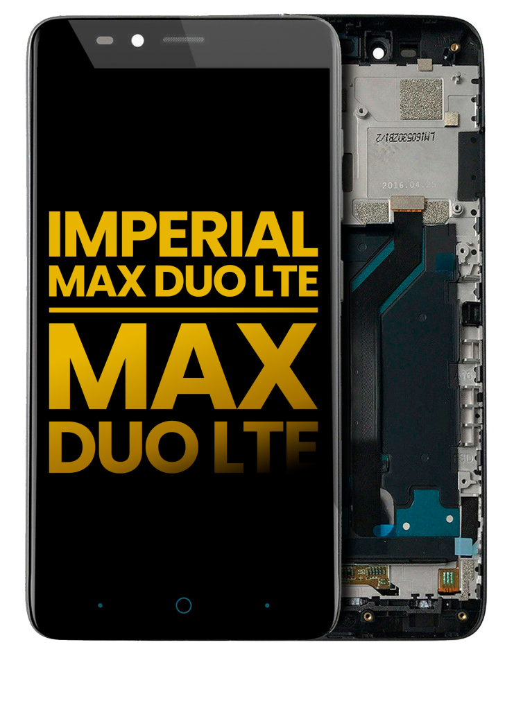 LCD Assembly With Frame For ZTE Imperial MAX Duo LTE (Z963) / ZTE Max Duo LTE (Z962) (Refurbished) (All Colors)