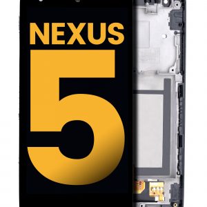 LCD Assembly With Frame For Nexus 5 (Refurbished) (Black)
