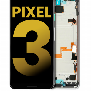 OLED Assembly With Frame For Google Pixel 3 (Refurbished) (Clearly White)