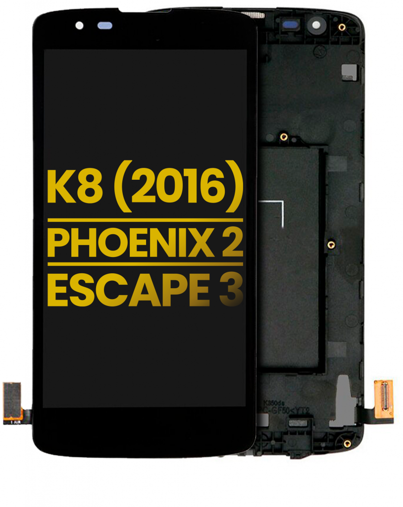 LCD Assembly With Frame For LG K8 (2016) / Phoenix 2 / Escape 3 (Refurbished) (All Colors)