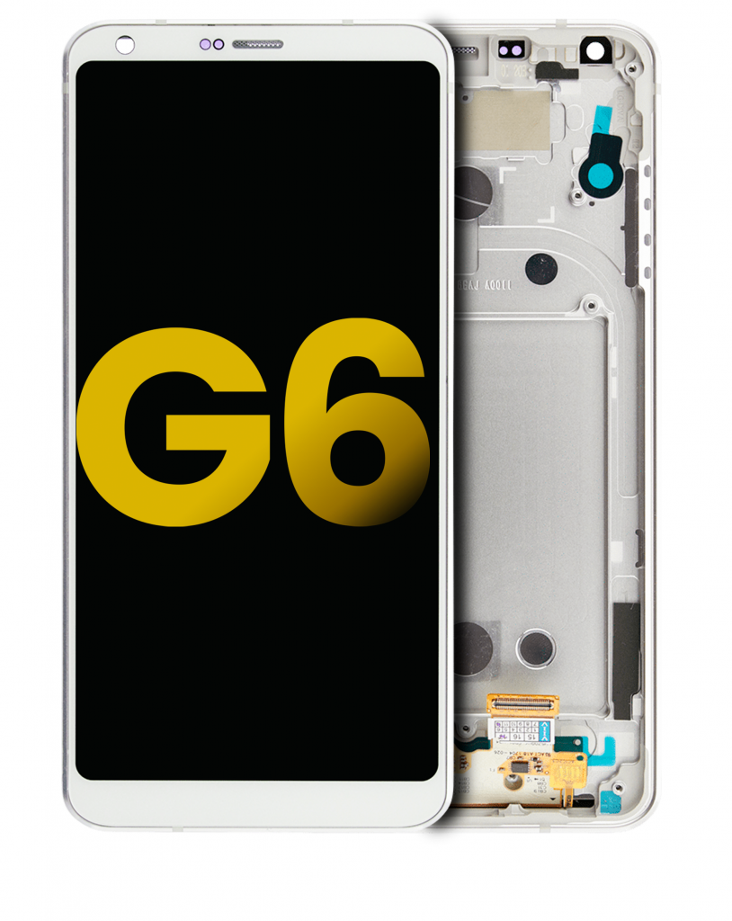LCD Assembly With Frame For LG G6 (Refurbished) (Mystic White)