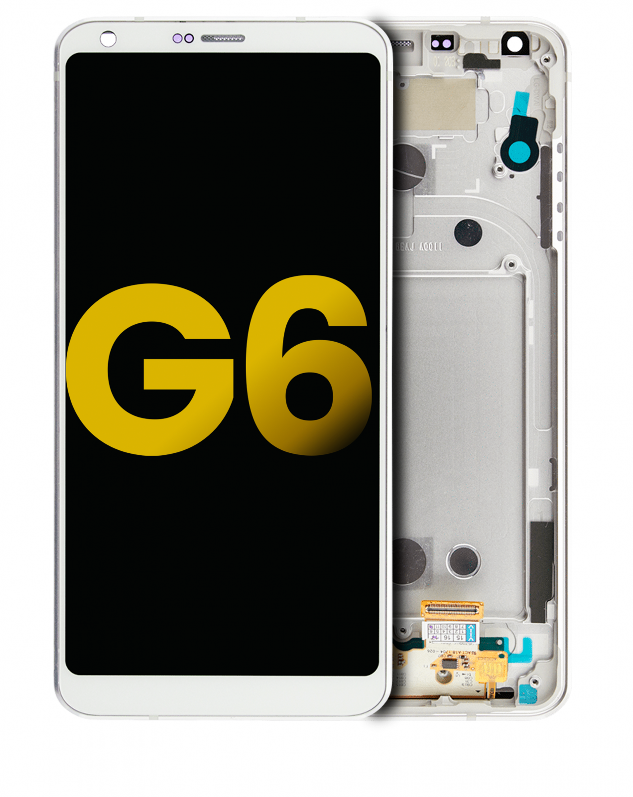 LCD Assembly With Frame For LG G6 (Refurbished) (Mystic White)