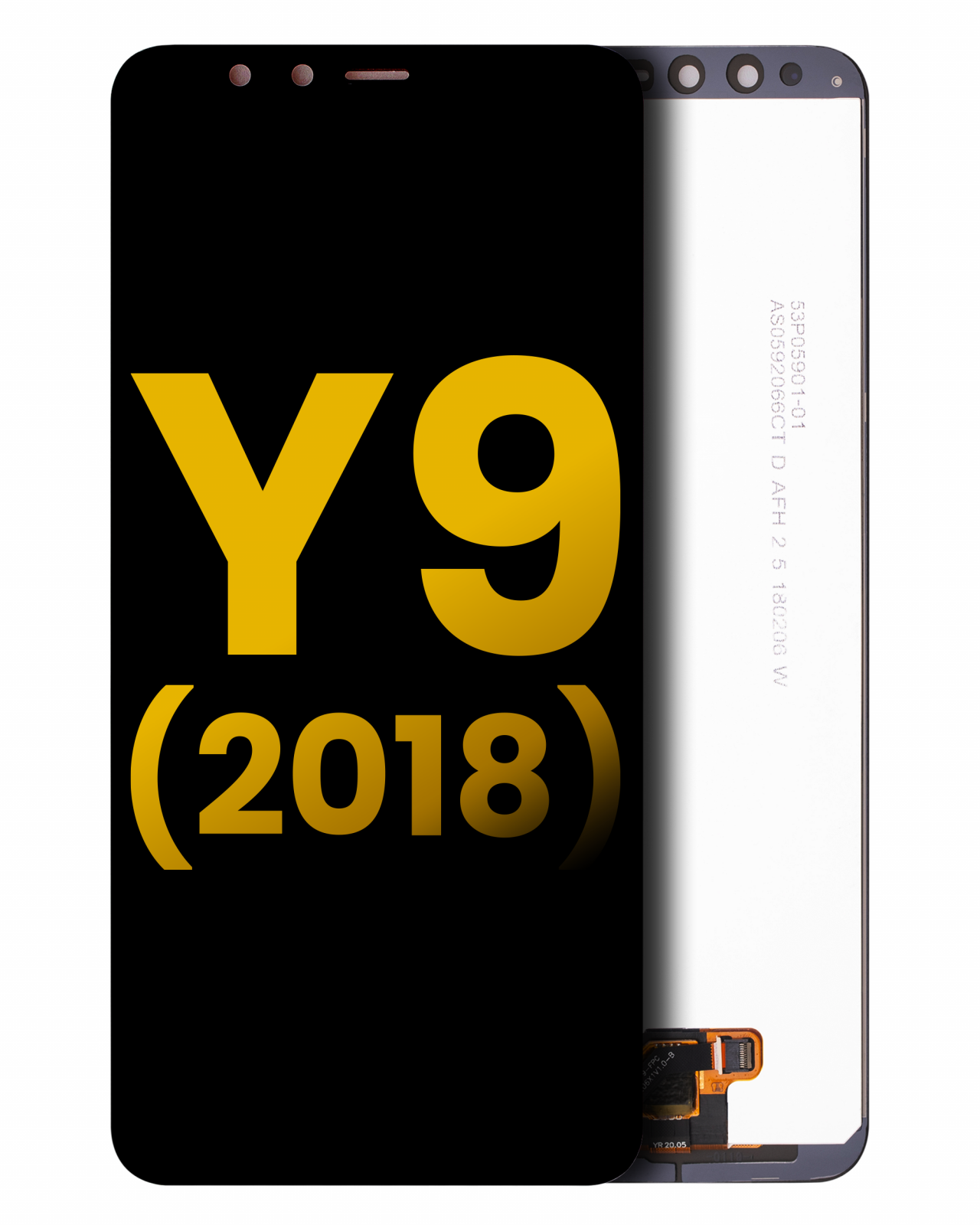 LCD Assembly Without Frame For Huawei Y9 (2018) (Refurbished) (Black)