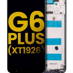 LCD Assembly With Frame For Motorola Moto G6 Plus (XT1926 / 2018) (Refurbished) (Black)