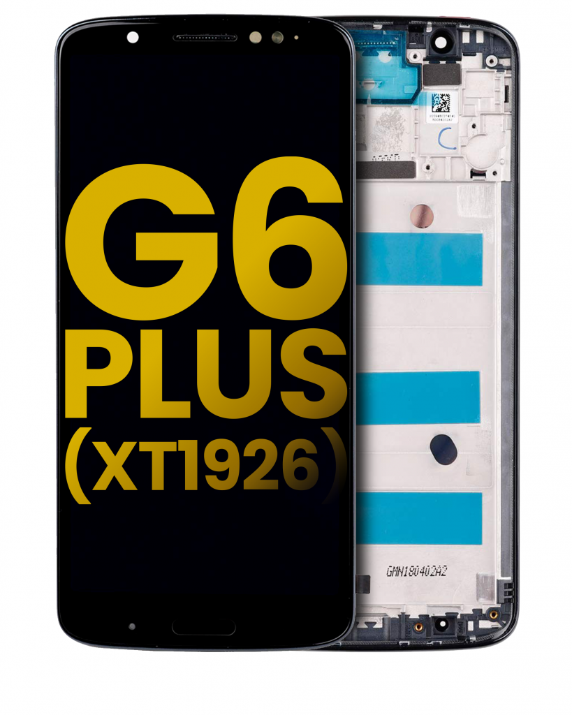 LCD Assembly With Frame For Motorola Moto G6 Plus (XT1926 / 2018) (Refurbished) (Black)
