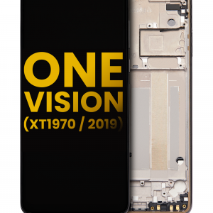 LCD Assembly With Frame For Motorola One Vision (XT1970 / 2019) (Refurbished) (Bronze Gradient)
