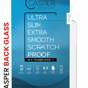 Casper Tempered Glass (Back Glass) For iPhone XR (10 Pack) (Clear)