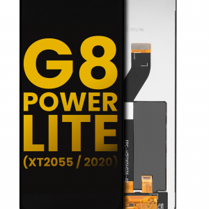 LCD Assembly Without Frame For Motorola Moto G8 Power Lite (XT2055 / 2020) (Refurbished) (Black)