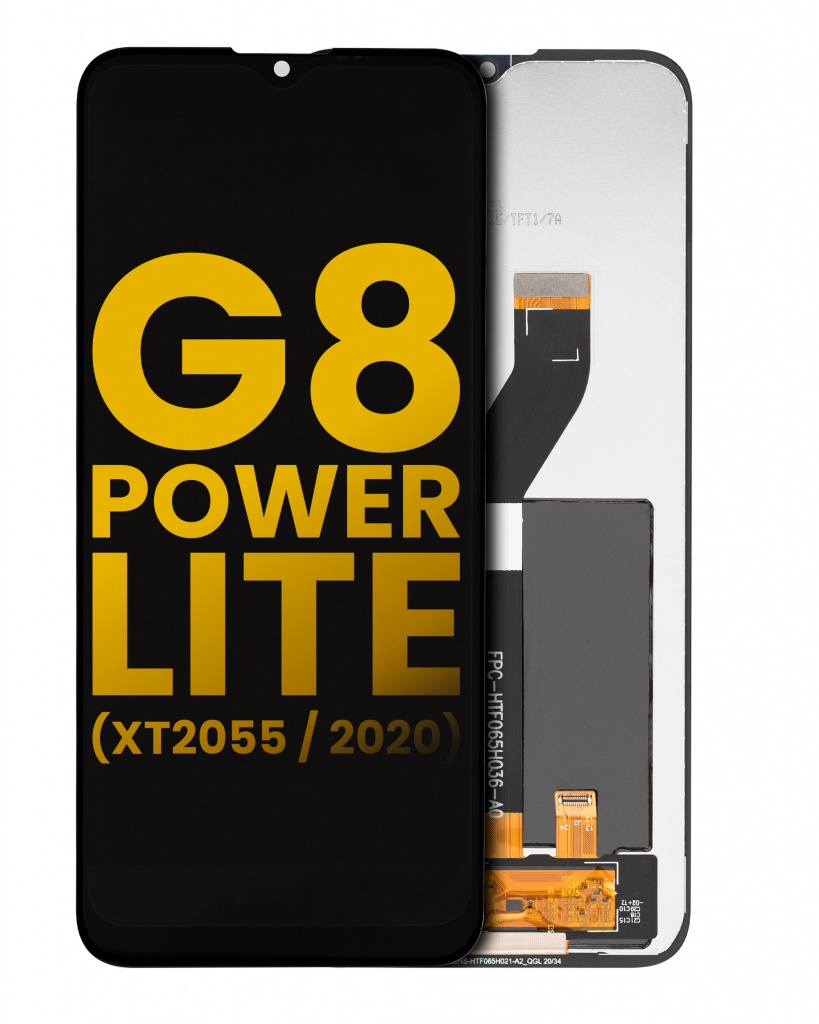 LCD Assembly Without Frame For Motorola Moto G8 Power Lite (XT2055 / 2020) (Refurbished) (Black)