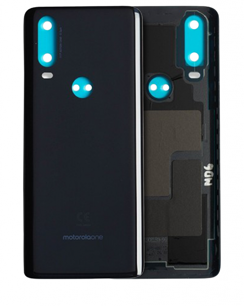 Back cover Glass For Motorola One Action (XT2013-1 / XT2013-2 / XT2013-4 / 2019) (Genuine OEM) (Denim Blue)