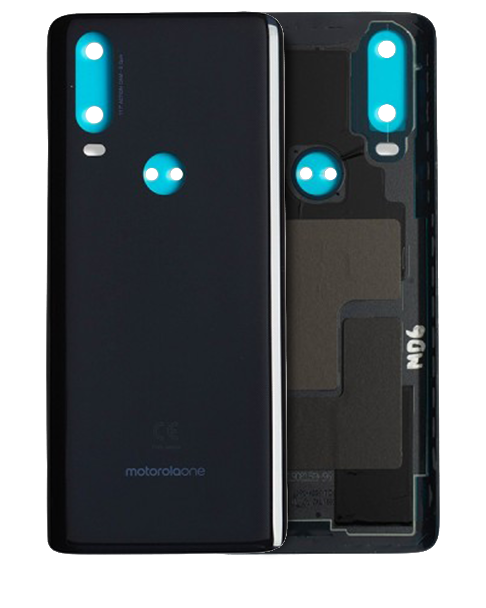 Back cover Glass For Motorola One Action (XT2013-1 / XT2013-2 / XT2013-4 / 2019) (Genuine OEM) (Denim Blue)