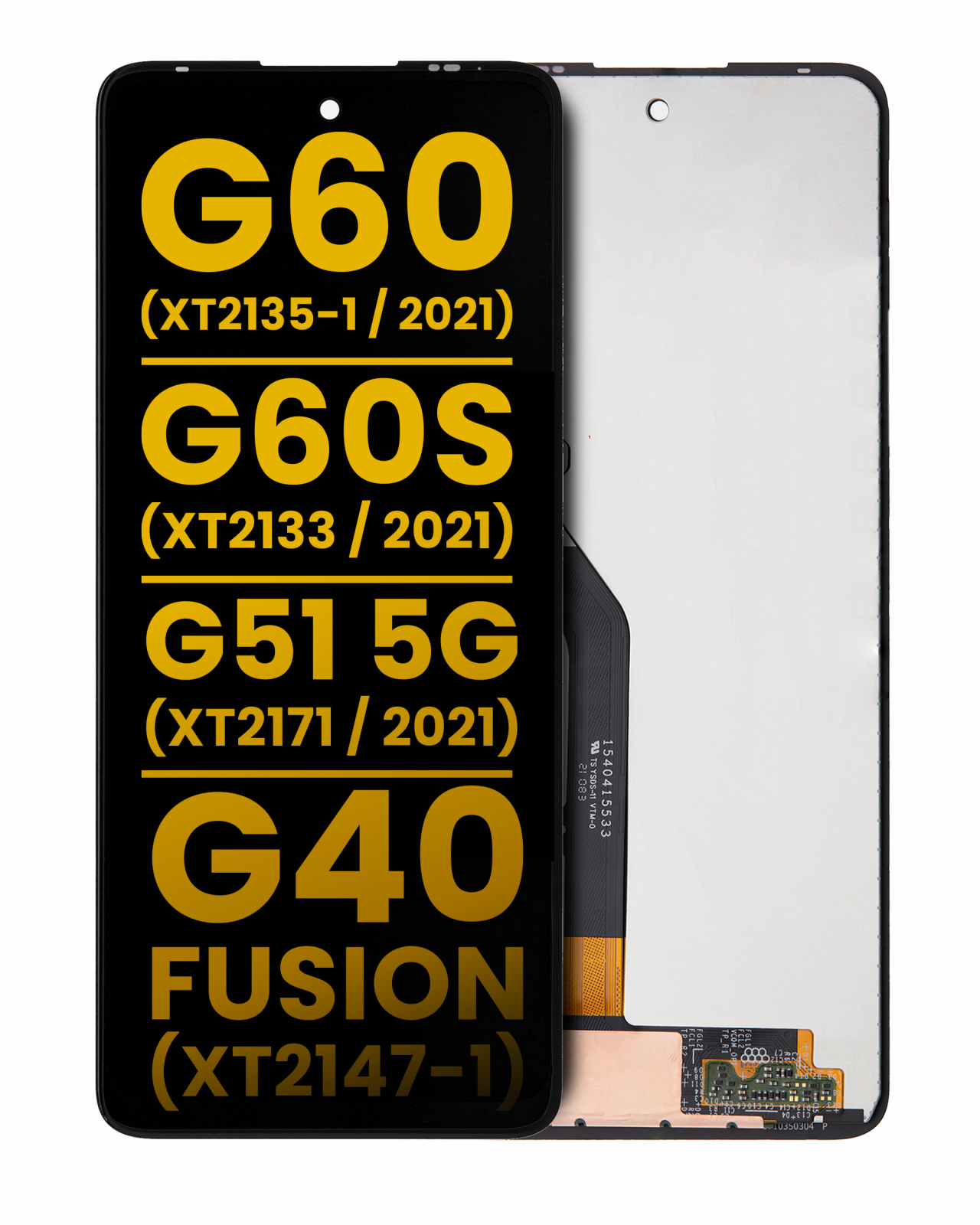 LCD Assembly Without Frame For Motorola Moto G60 (XT2135 / 2021) / G60S (XT2133 / 2021) / G51 5G (XT2171 / 2021) / Moto G40 Fusion (XT2147-1) (Refurbished) (All Colors)