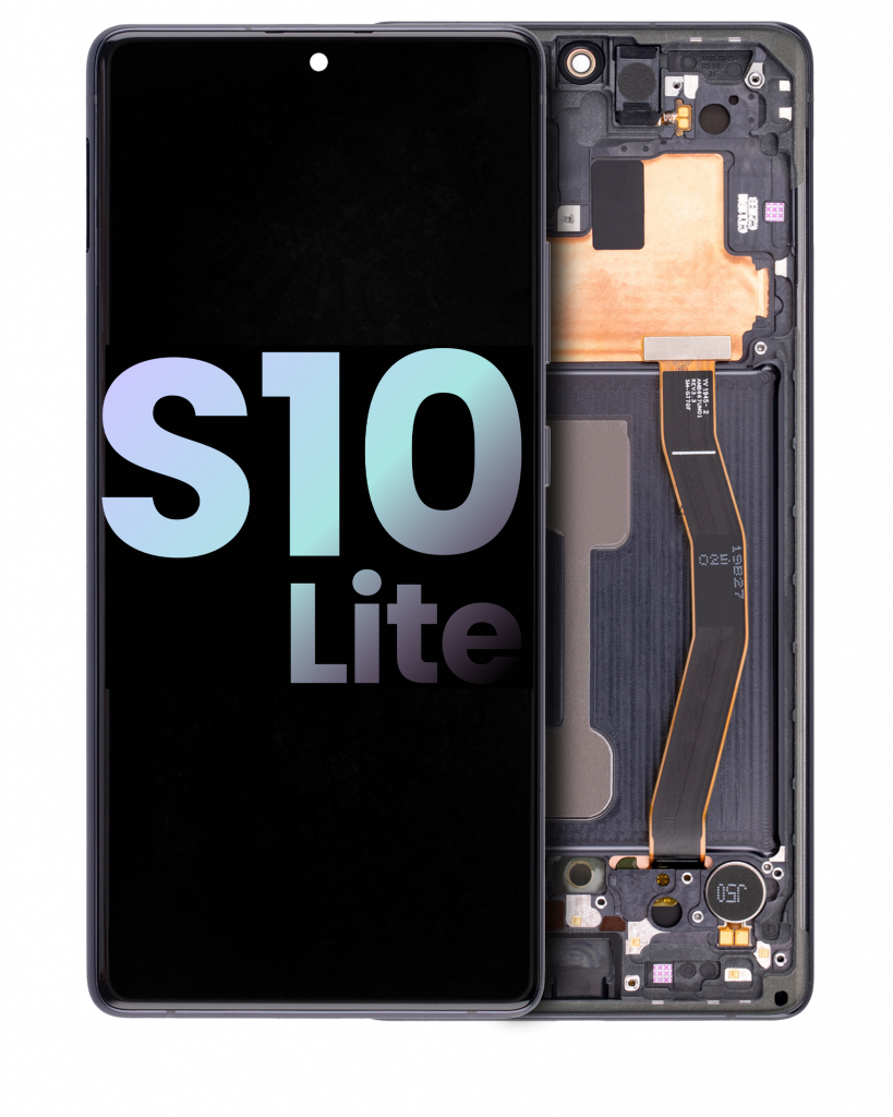 OLED Assembly With Frame For Samsung Galaxy S10 Lite (Service Pack) (Prism Black)