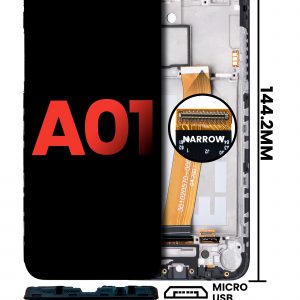 LCD Assembly With Frame For Samsung Galaxy A01 (Global Model) (Micro USB Frame) (Aftermarket Plus: Incell) (All Colors)