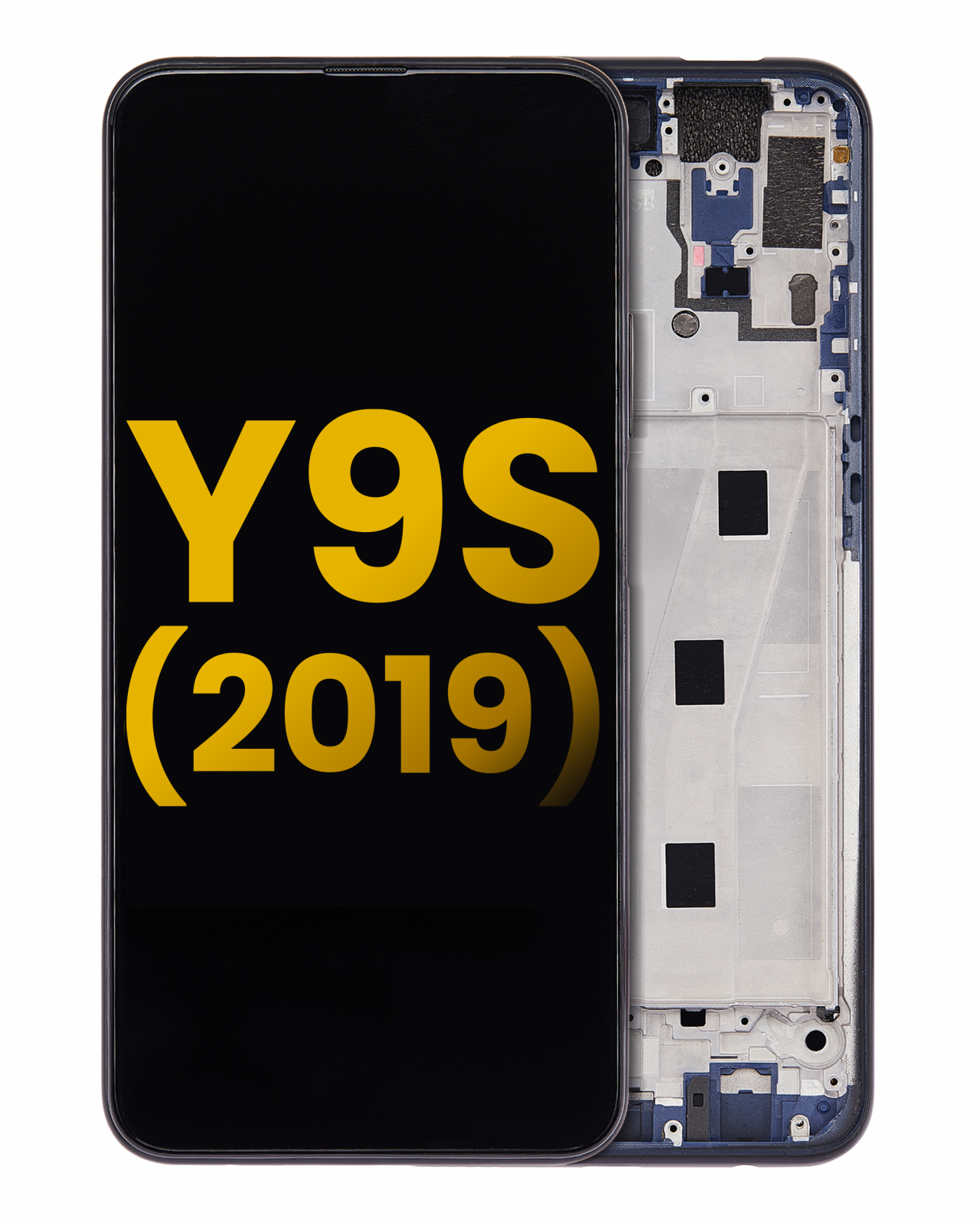LCD Assembly With Frame For Huawei Y9s (2019) (Refurbished) (Midnight Black)