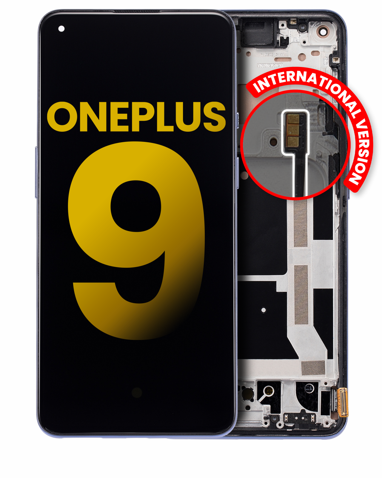 OLED Assembly With Frame For OnePlus 9 (International Version) (Refurbished) (Winter Mist)
