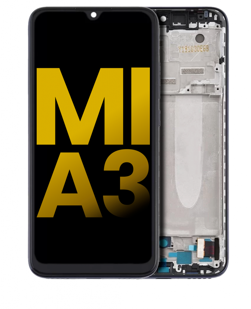 OLED Assembly With Frame For Xiaomi Mi A3 (Refurbished) (Black)