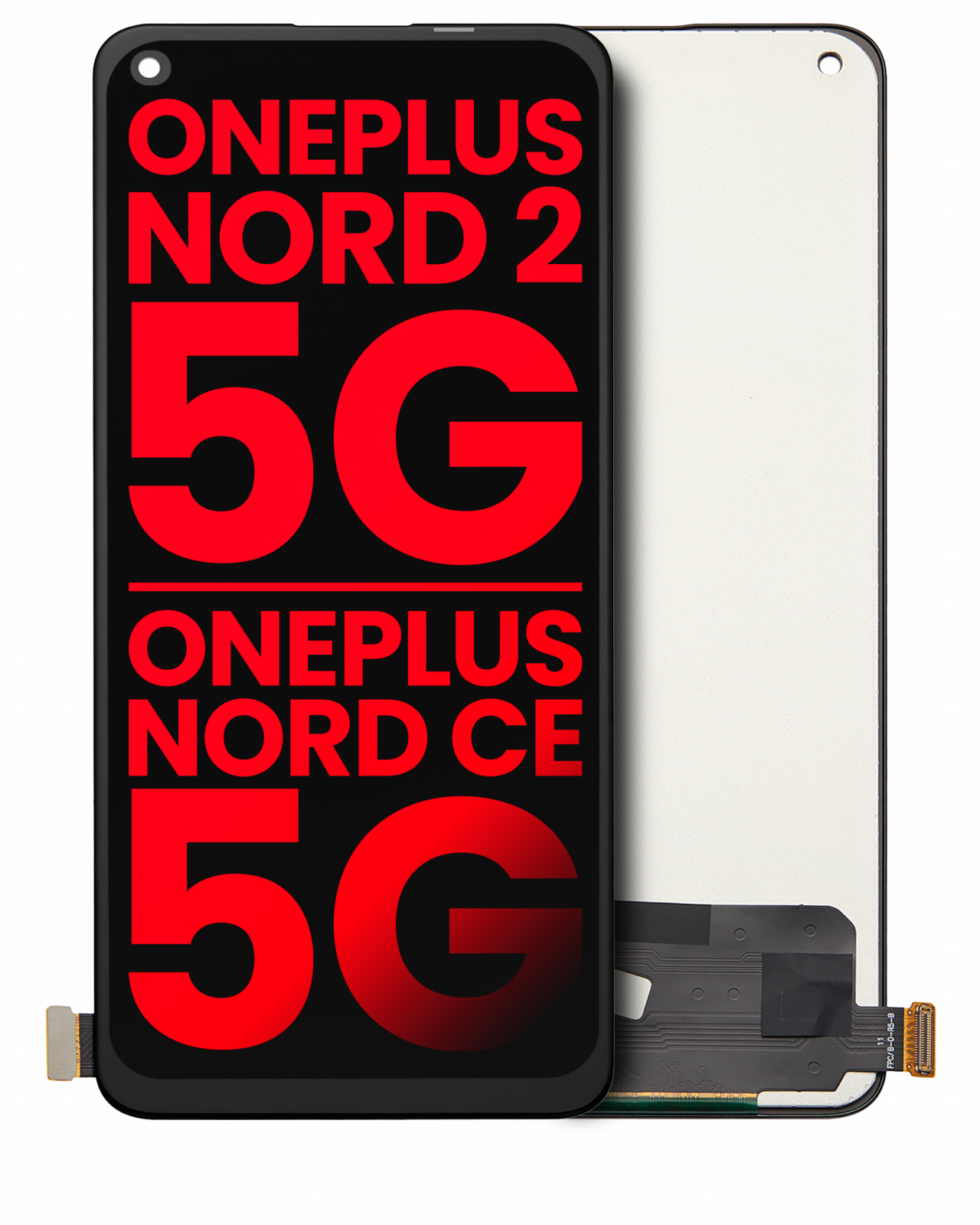 LCD Assembly Without Frame For OnePlus Nord 2 5G / Nord CE 5G (Aftermarket Plus: Incell) (All Colors)