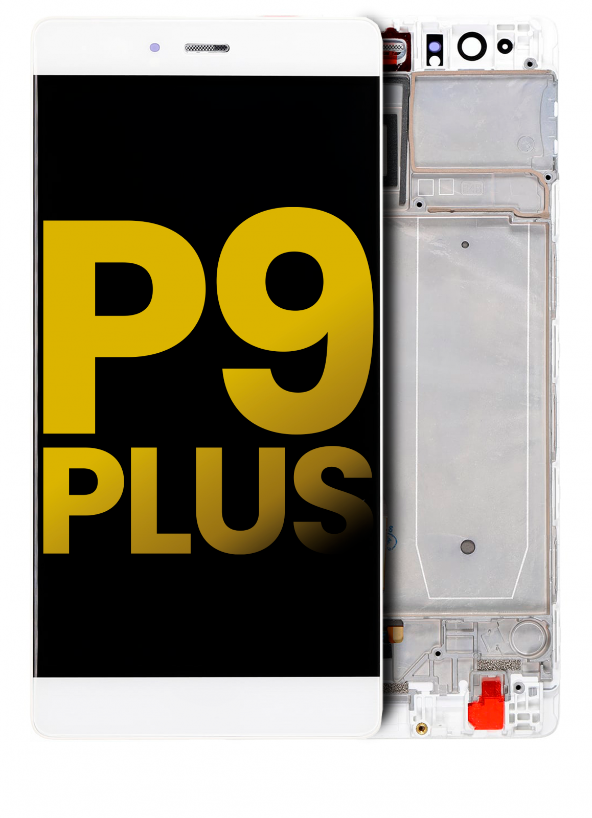 LCD Assembly With Frame For Huawei P9 Plus (Refurbished) (Ceramic White)