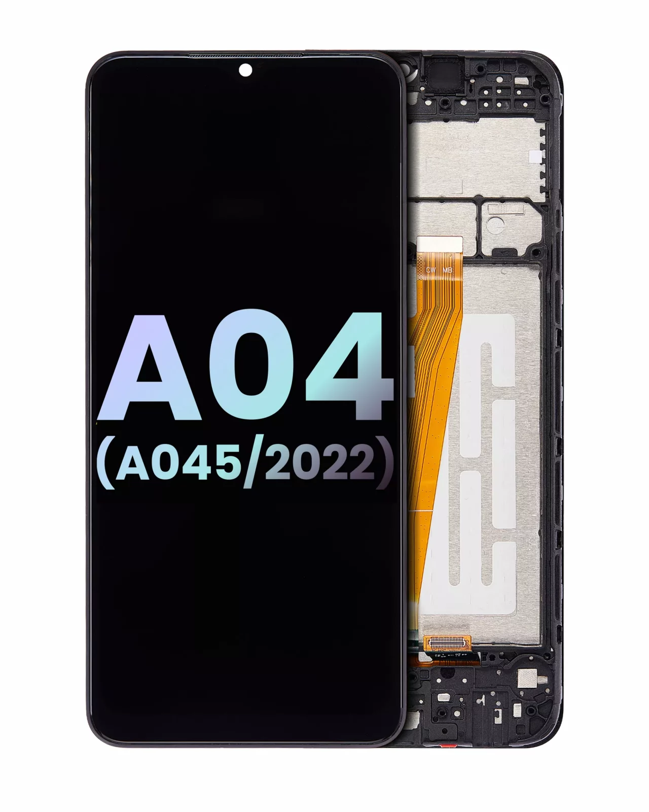 LCD Assembly With Frame For Samsung Galaxy A04 (A045 / 2022) (Service Pack) (All Colors)