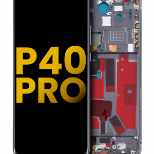 OLED Assembly With Frame For Huawei P40 Pro (Refurbished) (Black)