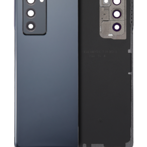 Back Cover Glass With Camera Lens For Samsung Galaxy Z Fold 2 5G (Aftermarket Plus) (Mystic Black)