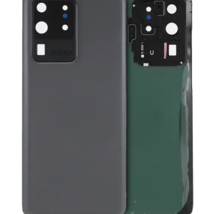 Back Cover Glass With Camera Lens For Samsung Galaxy S20 Ultra (Service Pack) (Cosmic Gray)